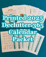 Printed 2025 Declutter 365 calendar packet