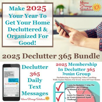 Make 2025 your year to get your home decluttered and organized for good with the 2025 Declutter 365 bundle