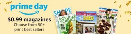 Amazon Prime Day magazine deals