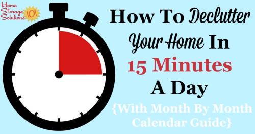 How to Use an Organizing Calendar to Create a Home You Love - Declutter in  Minutes