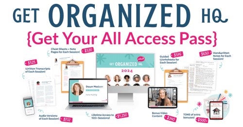 Are you ready to organize your life and streamline your home for good? If so, check out Get Organized HQ and get access to over 100 practical workshops for a stress-free home, including a workshop from me, Taylor!