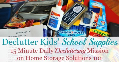 How To Organize School Supplies For Home Use