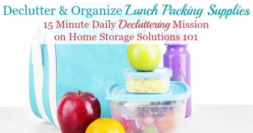Back to School Lunch Supplies + How to Organize Them!