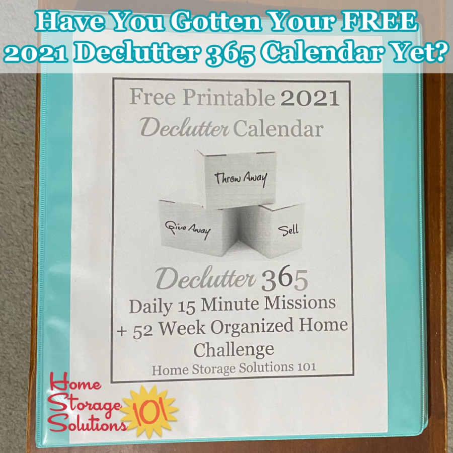 Declutter 365 A Year Of 15 Minute Decluttering Missions