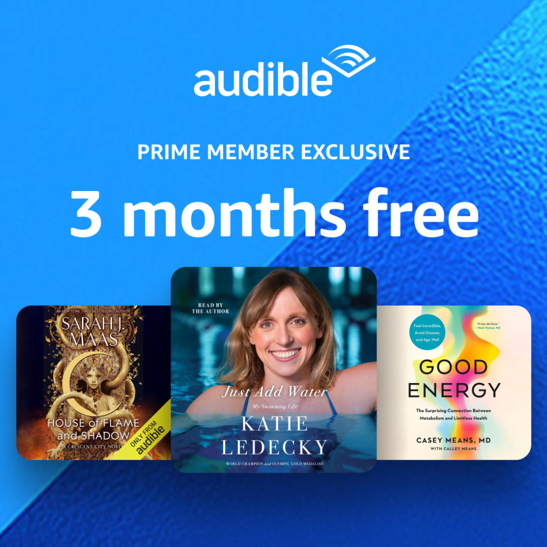 Prime member exclusive: 3 months free from Audible