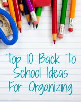 back to school ideas for organization