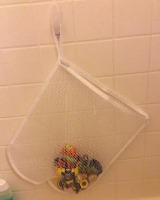 DIY bath toy storage