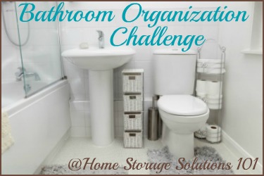 Bathroom Organization Challenge: Step By Step Instructions