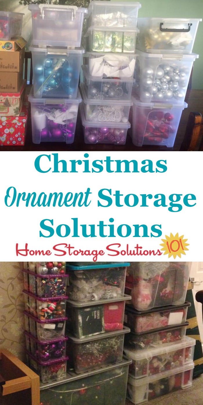 istmas ornament storage box plastic hard