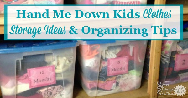 organising kids clothes
