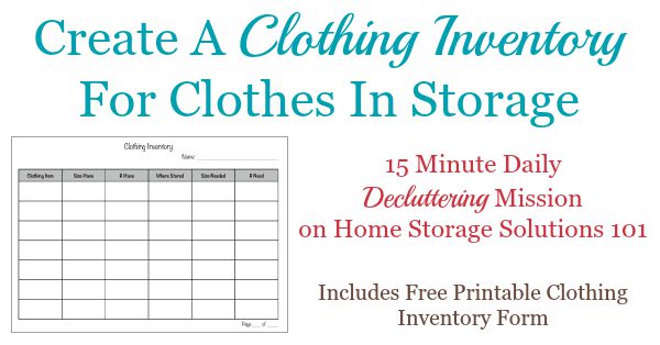 How to organize and store outgrown baby clothes [+ free printable