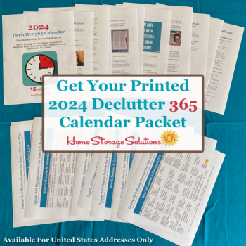 Get your printed 2024 Declutter 365 calendar packet