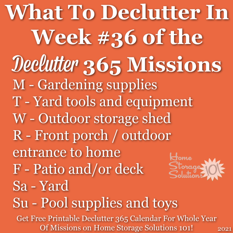 September Declutter 365 Calendar 15 Minute Daily Missions For Month