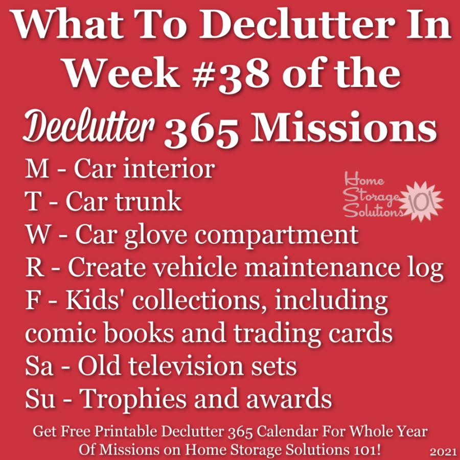 September Declutter 365 Calendar 15 Minute Daily Missions For Month
