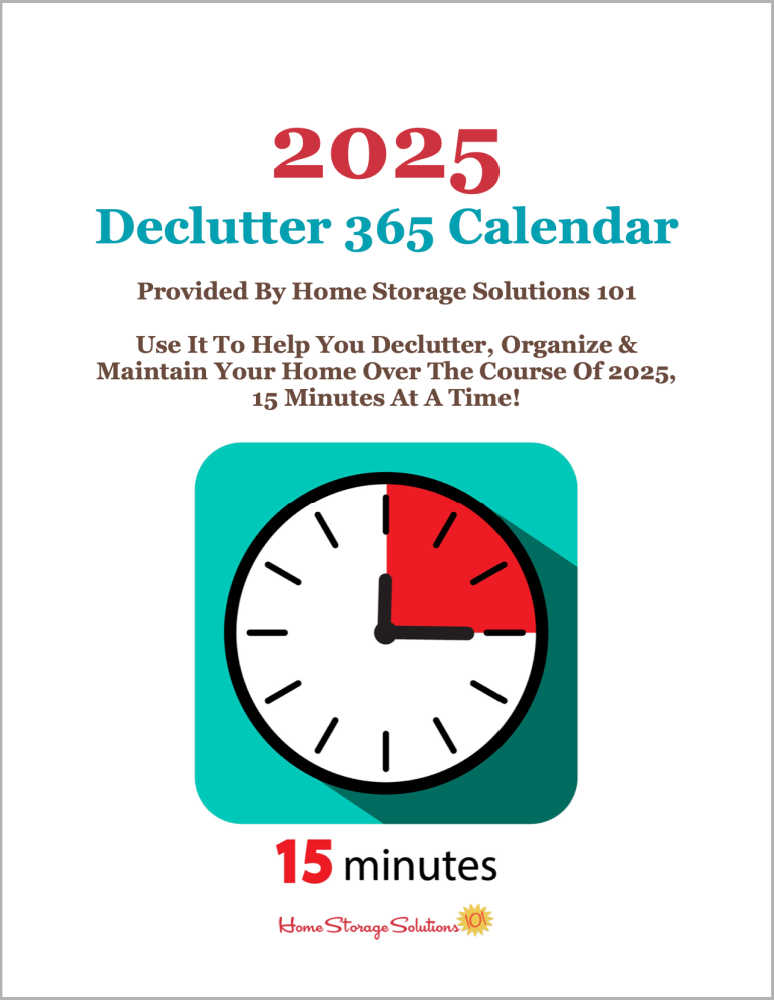 Printable 2025 Declutter 365 Calendar