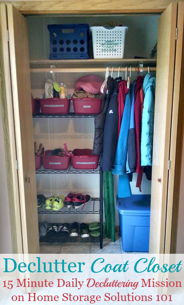 How To Declutter Your Coat Closet Or Entry Closet