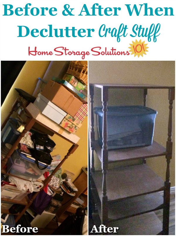 How To Declutter Craft Supplies & Equipment