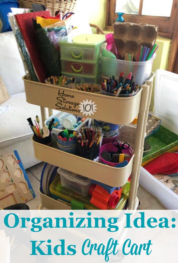 Organizing Kids' Art Supplies - Tour Our Craft Cabinet! - Small Stuff Counts