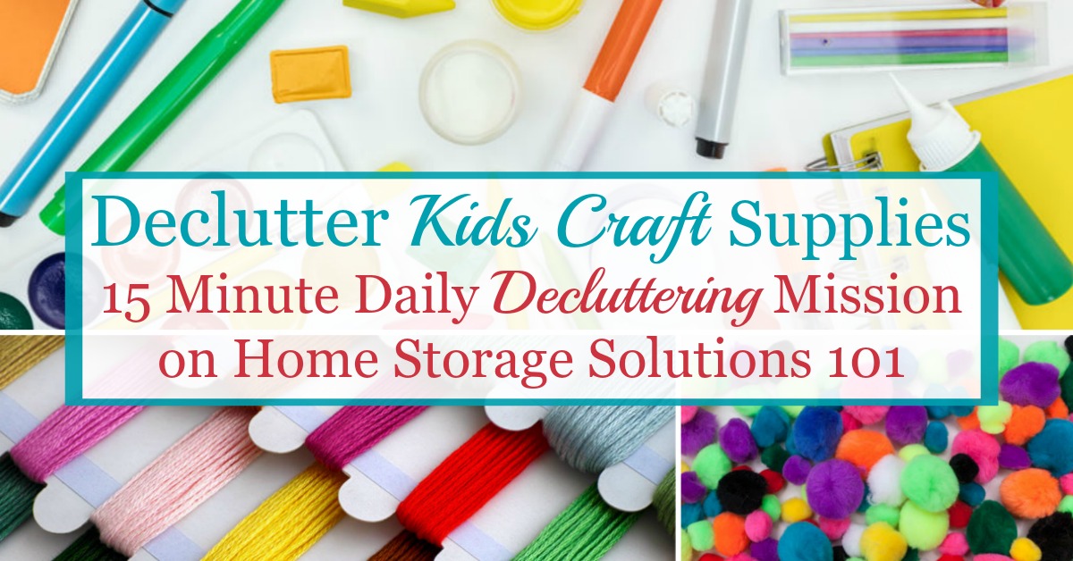 kids craft storage