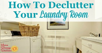 How to declutter your laundry room