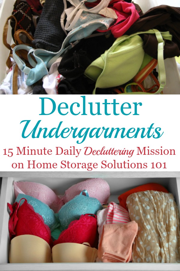 How To Declutter Your Wardrobe Of Undergarments Clutter