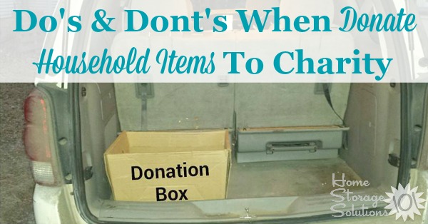 What used items to donate (and not donate) to the Friends