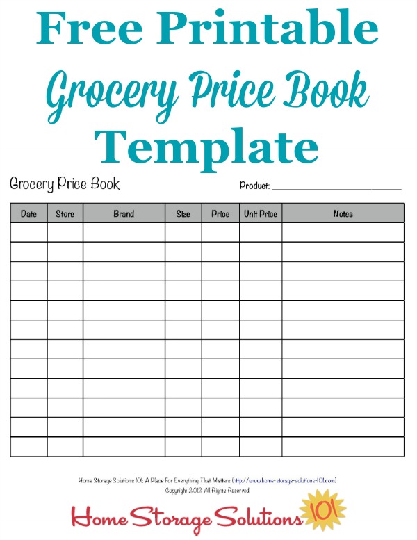 grocery price book use it to compare grocery prices in your area