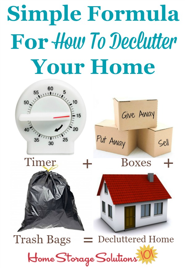 steps to declutter your house