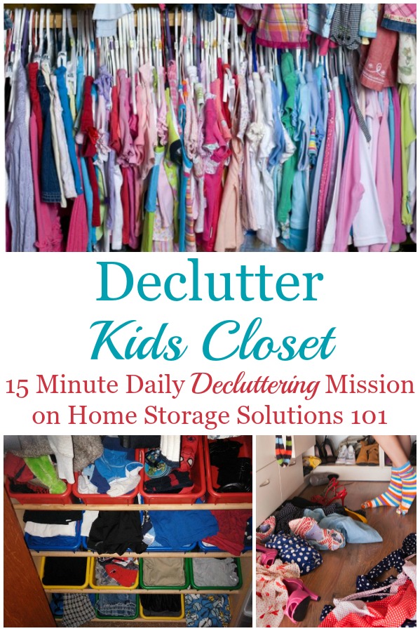 decluttering kids clothes