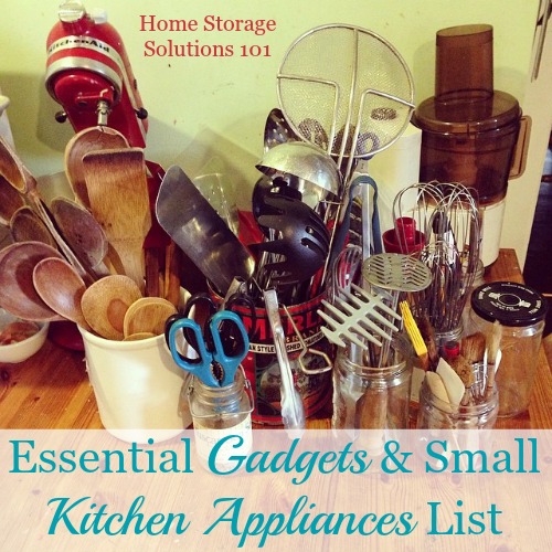 Essential Gadgets & Small Kitchen Appliances List