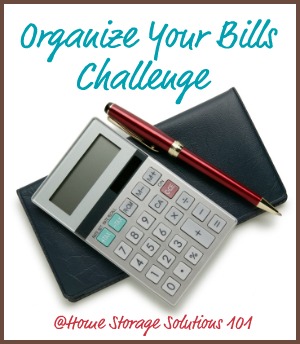 how to organize your bills