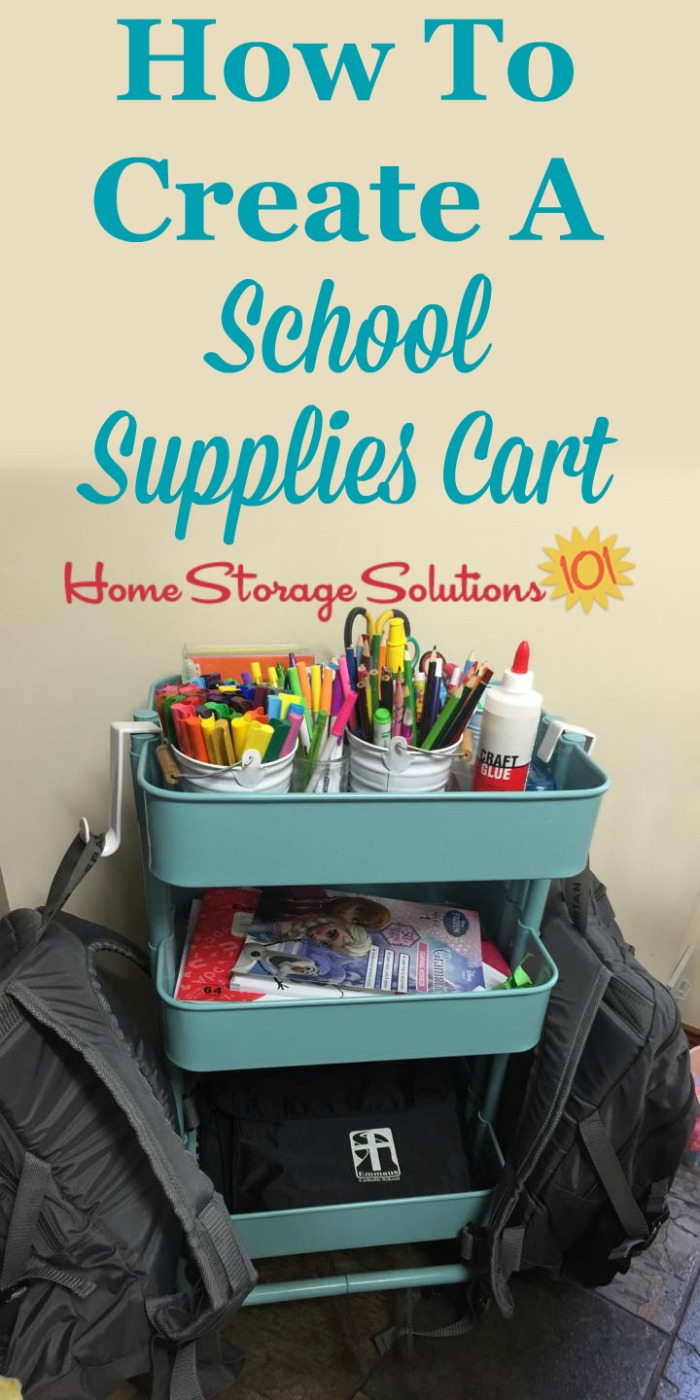 School supplies organization