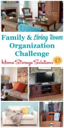 Organizing Living Room & Family Room Challenge