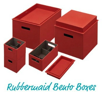 Rubbermaid Bento Boxes: Decorative Storage Box Plus Organizer All In One