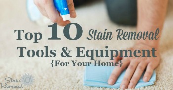 Top 10 stain removal tools and equipment