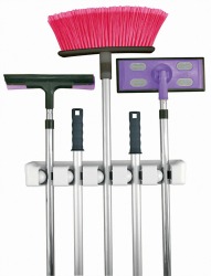 mop and broom organizer
