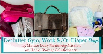 How to keep your bag clutter free and organized