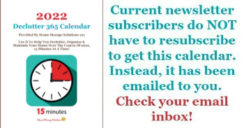 Free 2022 Printable Declutter 365 Calendar: 15 Minute Daily Missions