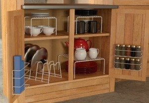 kitchen cabinet organizer set