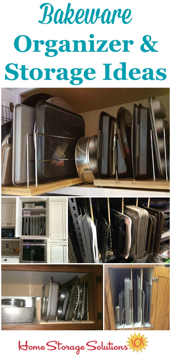 Kitchen Cabinet Baking Pan Storage Organizer