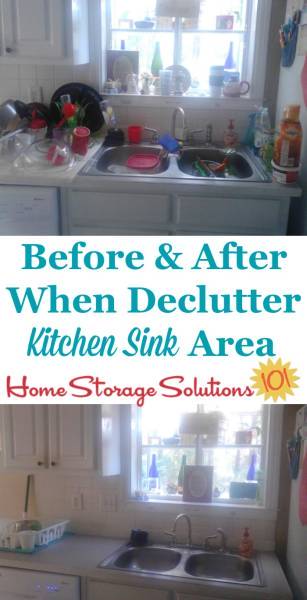 How to organize under the kitchen sink according to decluttering