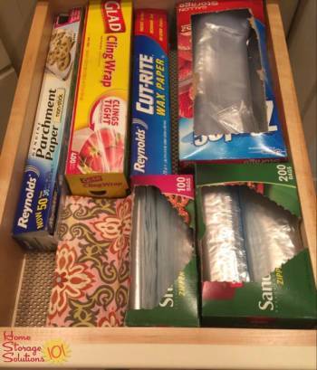 How to Store Foil and Plastic Wrap  Camper, Organization, Space saving  storage