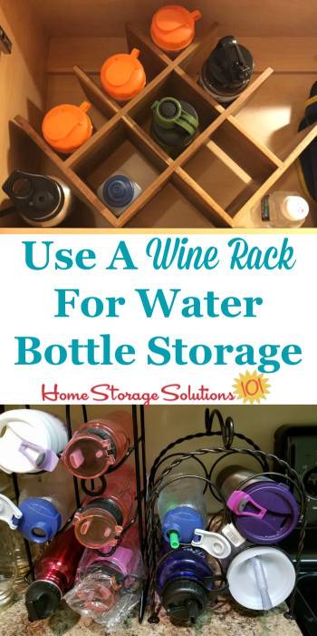 Water Bottle Storage Organization Ideas