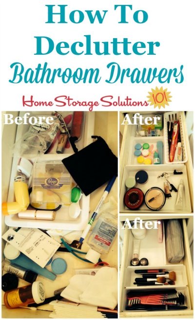 How To Declutter Bathroom Drawers