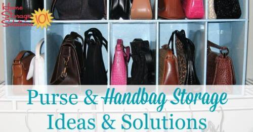 Handbag Storage Idea: Protect Your Bags, But Keep Them Visible
