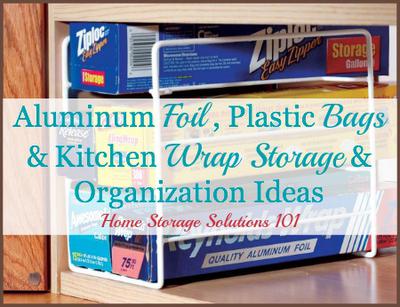 foil and plastic wrap organizer
