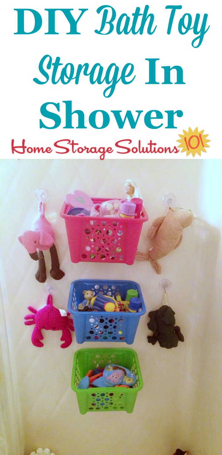 Kid/Guest Bathroom Facelift  Kids bath toys, Diy bathroom storage