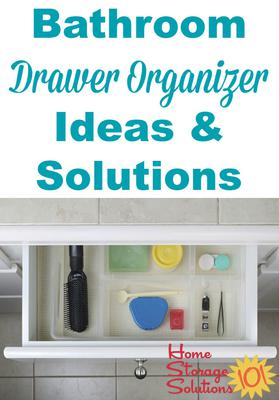 Organized Bathroom Drawers - Drawer Organizing Blog Hop 