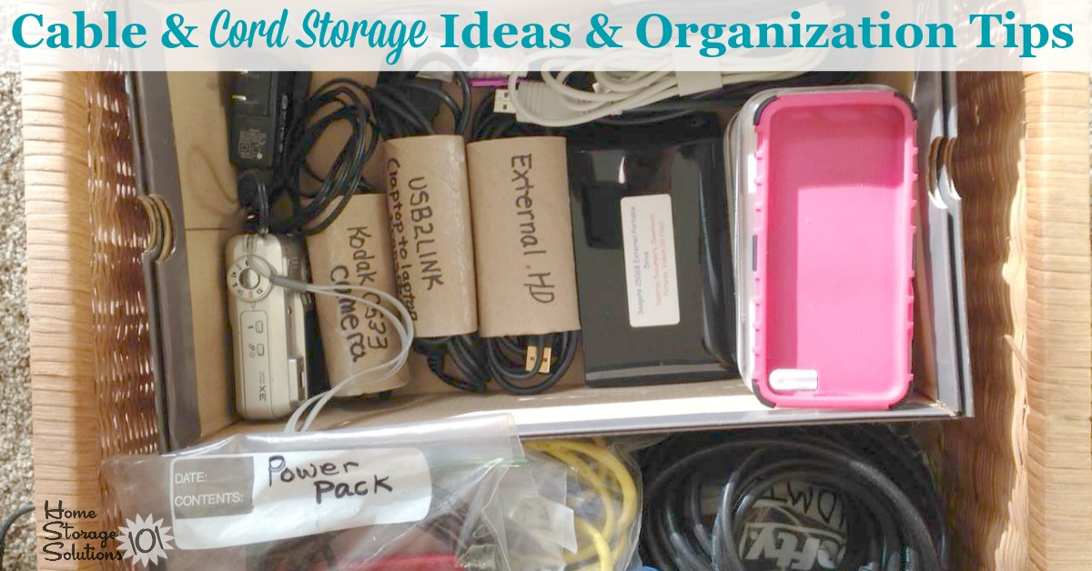 Cable & Cord Storage Ideas & Organization Tips