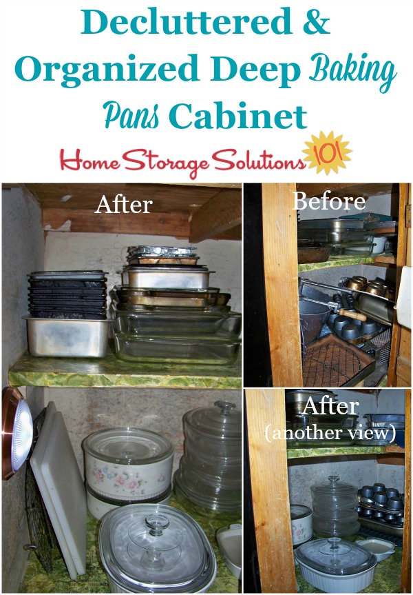 Easily Organize Your Baking Pans (In Any Cabinet!) - The Homes I Have Made